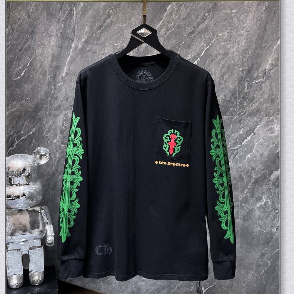 Chrome Hearts Los Angeles Dagger Long Sleeve Tee - Black